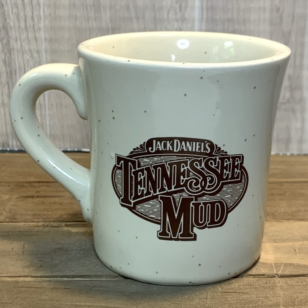 Jack Daniel’s Tennessee Mud Heavy Duty Diner Mug Recipe On Back Speckled